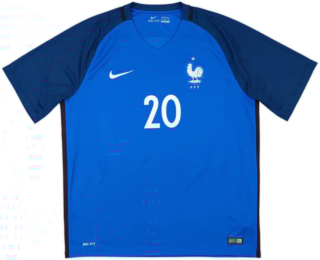2016-17 France Home Shirt Mbappe #20 - 6/10 - (S)