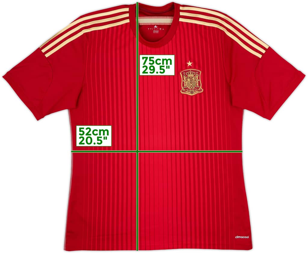 2013-15 Spain Home Shirt - 10/10 - (L)