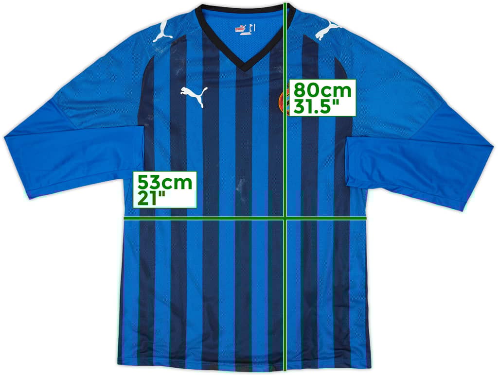2008-09 Club Brugge Player Issue Home L/S Shirt - 5/10 - (L)