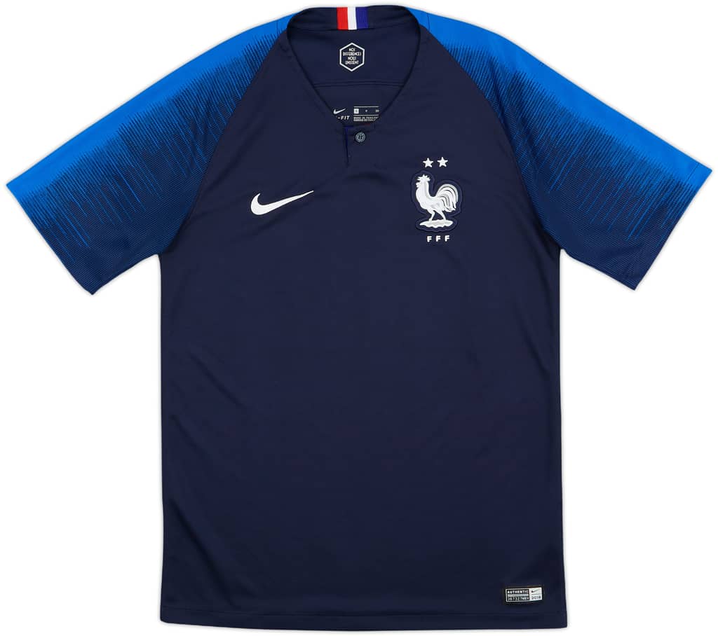 2018 France Home Shirt - 8/10 - (S)