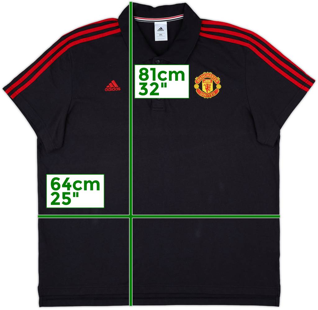 2015-16 Manchester United adidas Polo Shirt - 9/10 - (XXL)