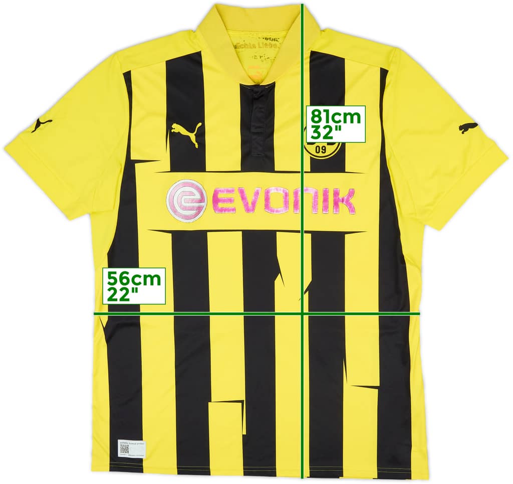 2012-13 Borussia Dortmund European Home Shirt - 4/10 - (L)