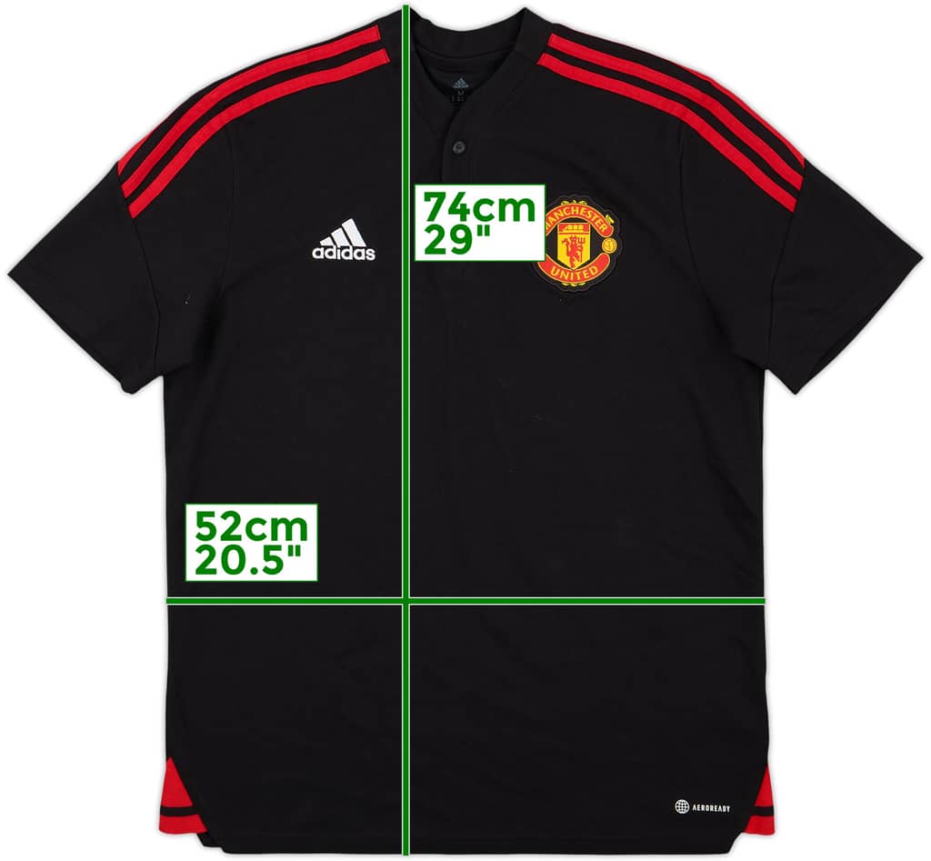 2022-23 Manchester United adidas Polo Shirt - 9/10 - (M)