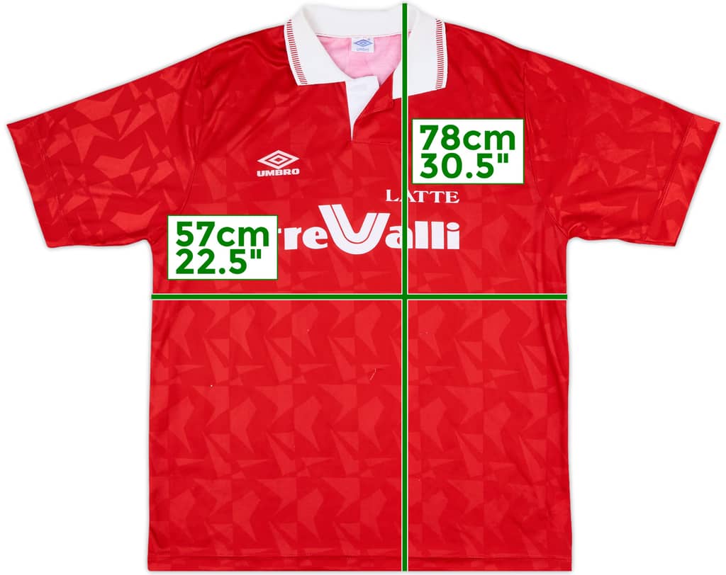 1992-93 Ancona Home Shirt - 9/10 - (XL)