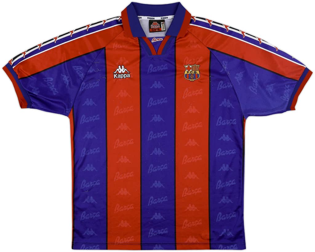 1995-97 Barcelona Home Shirt - 8/10 - (XL)