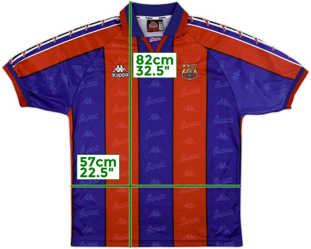 1995-97 Barcelona Home Shirt - 8/10 - (XL)