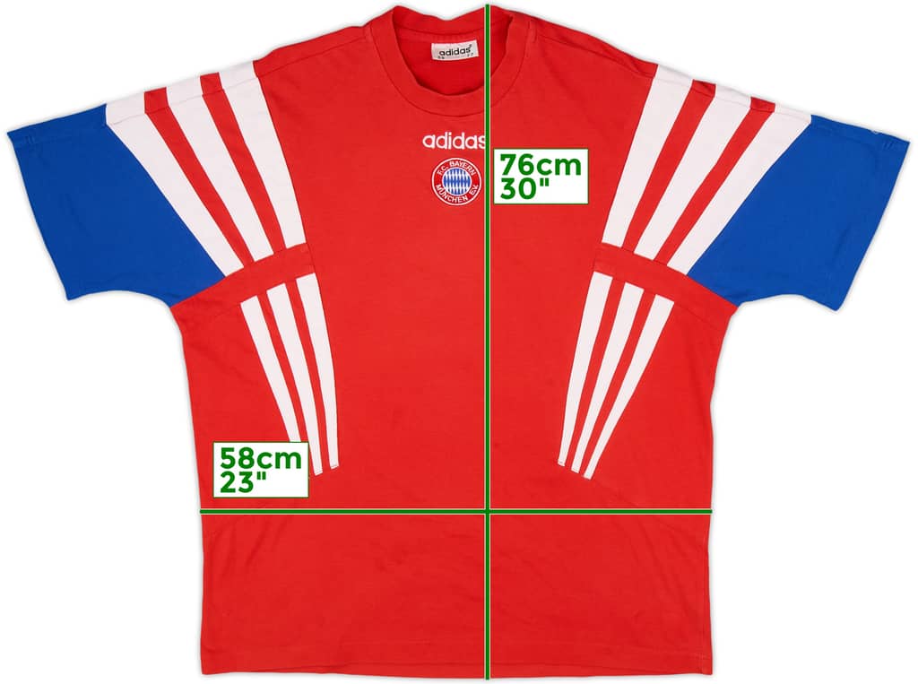 1995-96 Bayern Munich adidas Cotton Tee - 9/10 - (XXL)