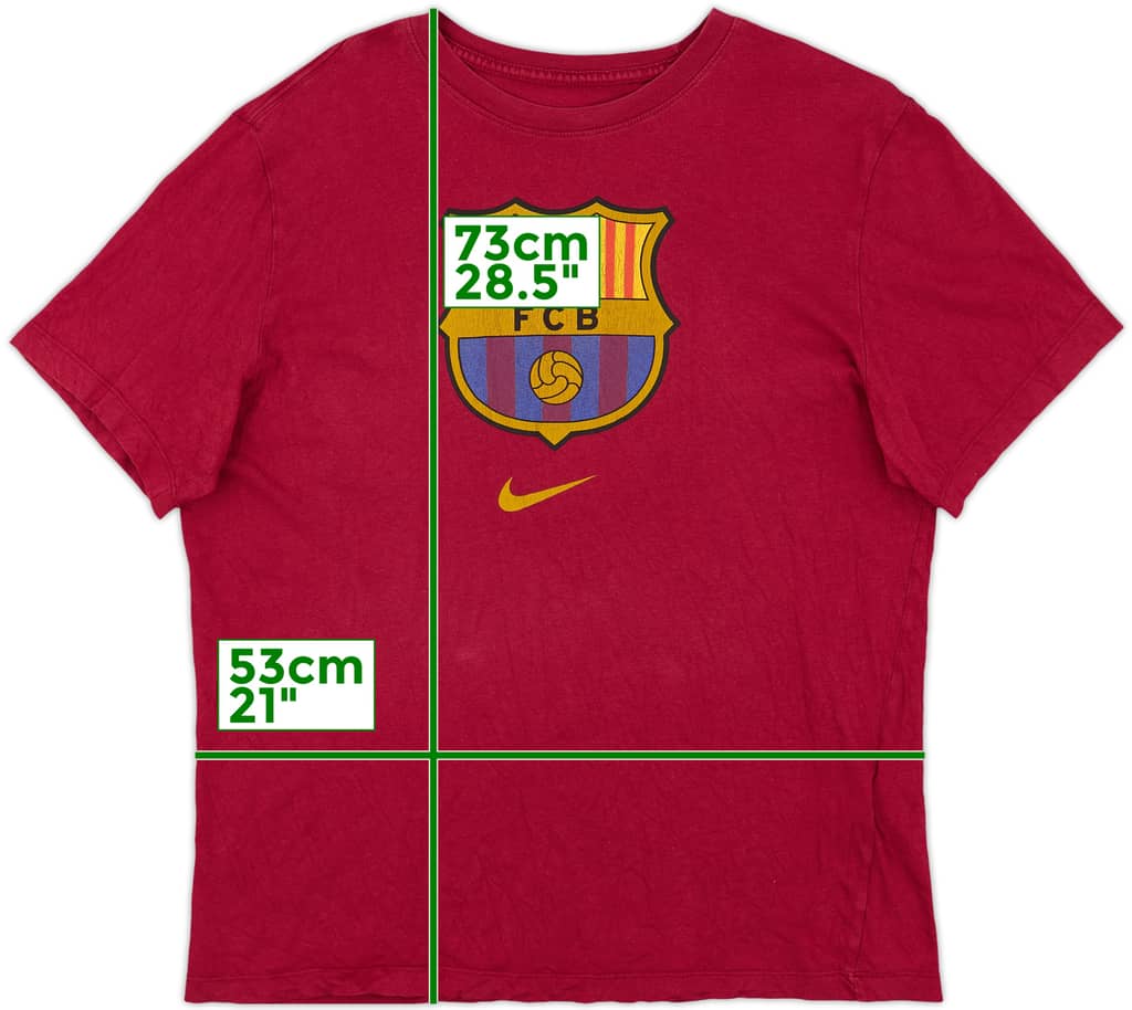 2019-20 Barcelona Nike Cotton Tee - 7/10 - (L)
