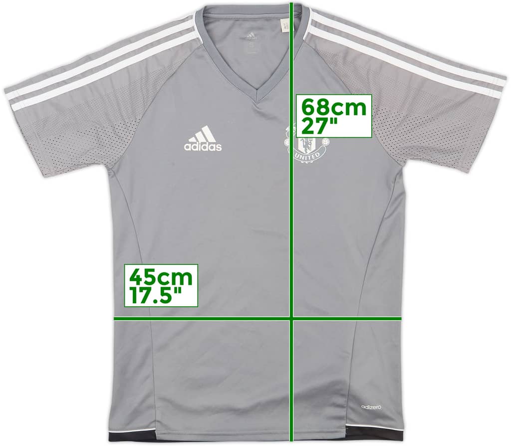 2017-18 Manchester United adizero Training Shirt - 8/10 - (S)