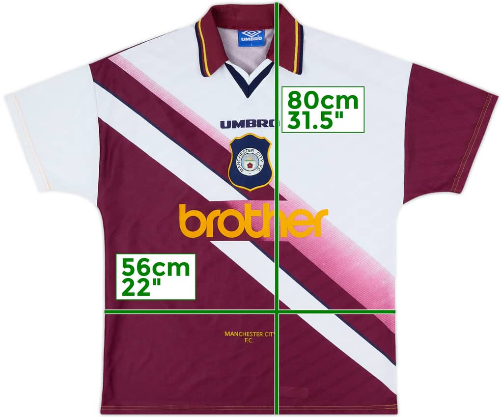 1996-97 Manchester City Away Shirt - 9/10 - (L)