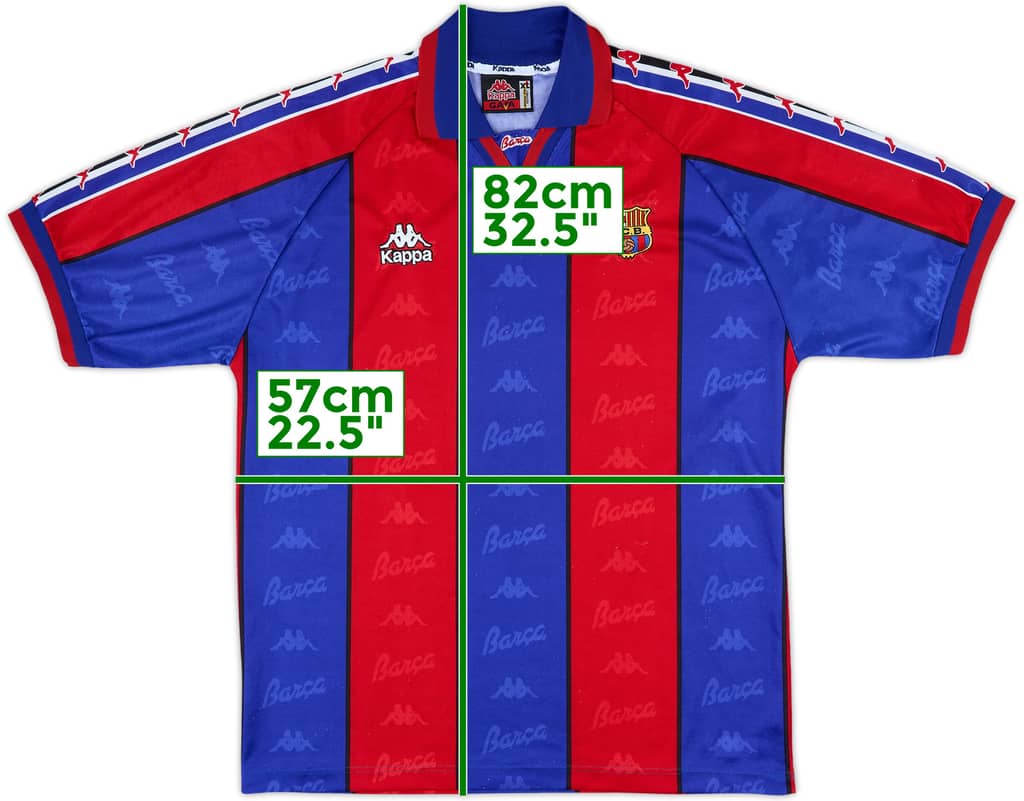 1995-97 Barcelona Home Shirt - 9/10 - (XL)