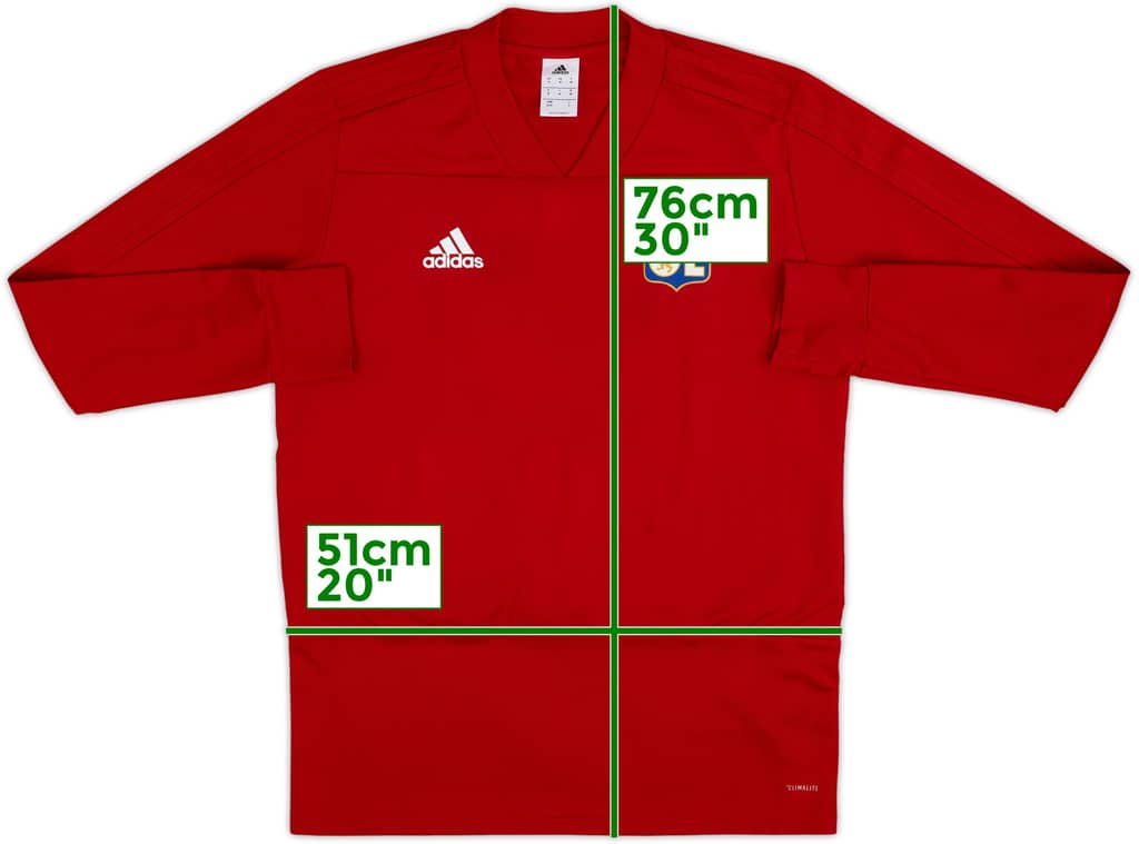 2017-18 Lyon adidas Sweat Top - 8/10 - (M)
