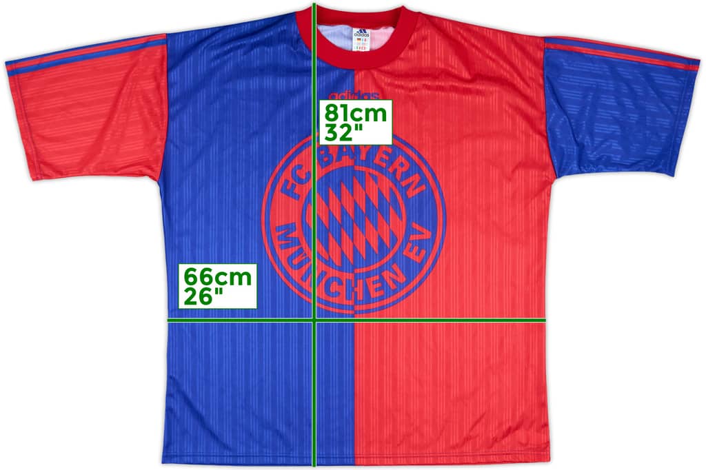 1995-96 Bayern Munich adidas Training Shirt - 9/10 - (XL)