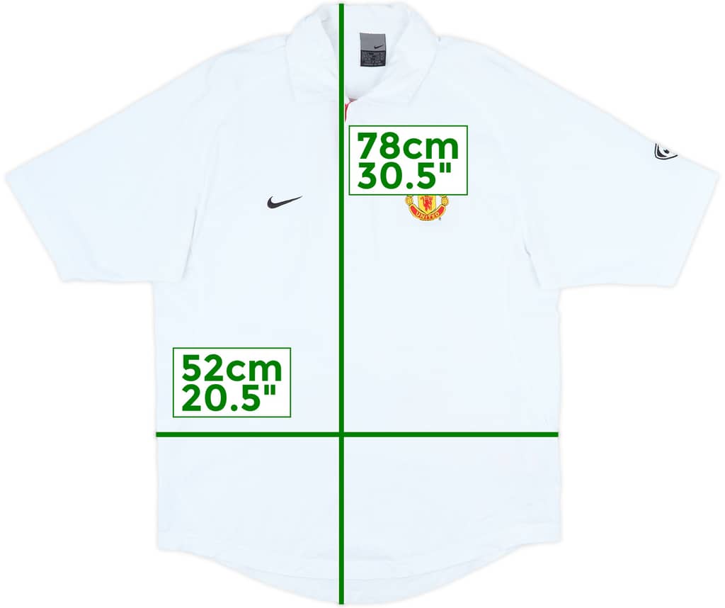 2003-04 Manchester United Nike Polo Shirt - 9/10 - (L)