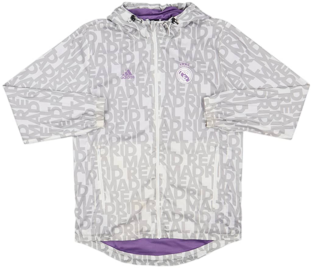 2016-17 Real Madrid adidas Hooded Track Jacket - 8/10 - (S)