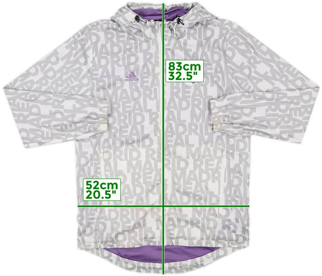 2016-17 Real Madrid adidas Hooded Track Jacket - 8/10 - (S)