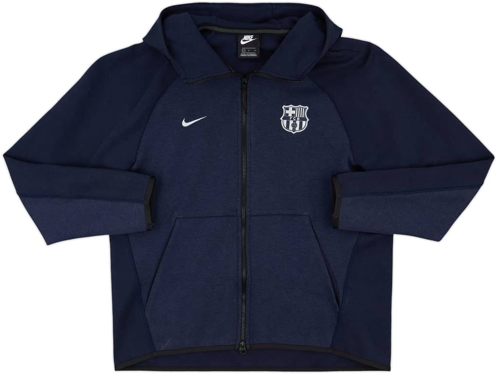 2018-19 Barcelona Nike Hooded Track Jacket - 8/10 - (L)