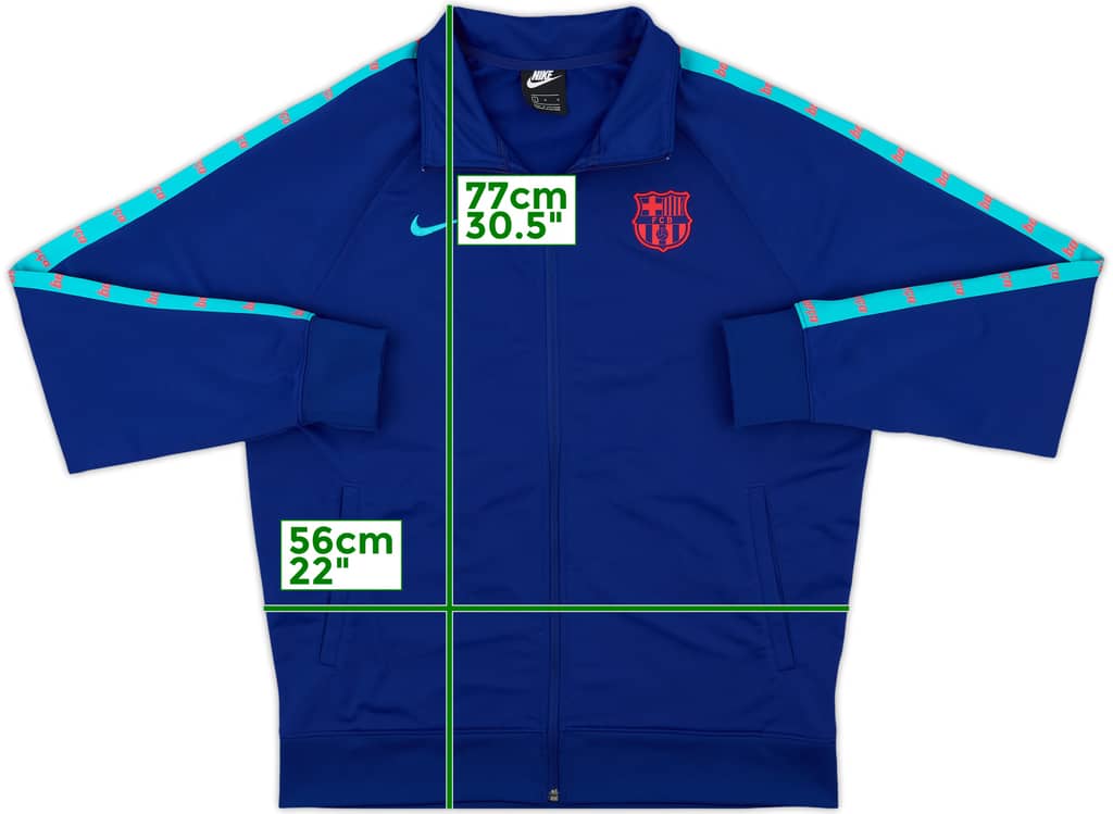 2021-22 Barcelona Nike Track Jacket - 8/10 - (L)