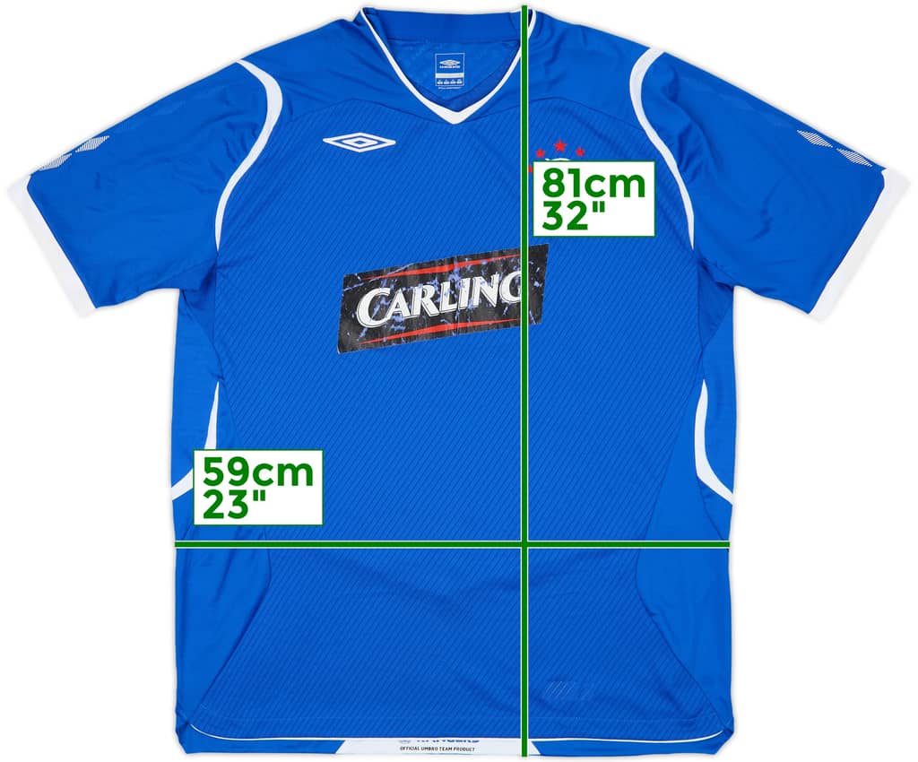 2008-09 Rangers Home Shirt - 5/10 - (XL)