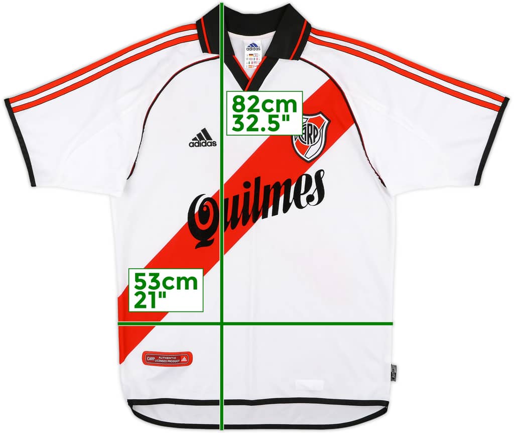 2000-02 River Plate Home Shirt - 7/10 - (M)