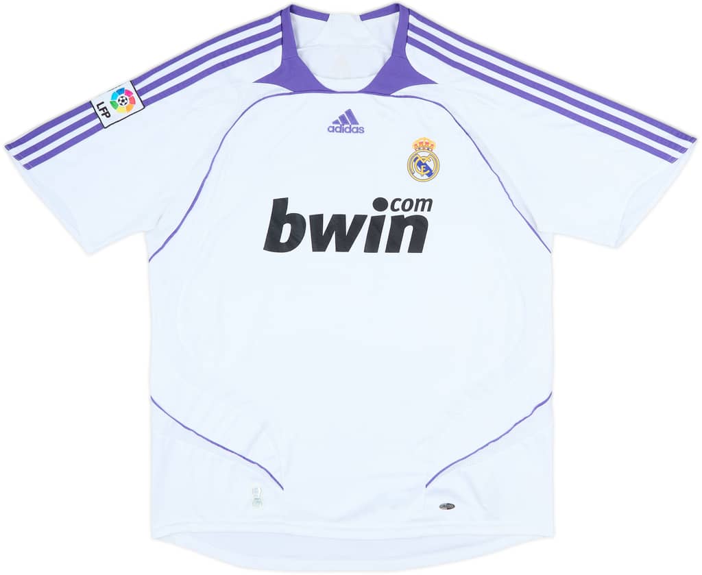 2007-08 Real Madrid Home Shirt - 8/10 - (XL)