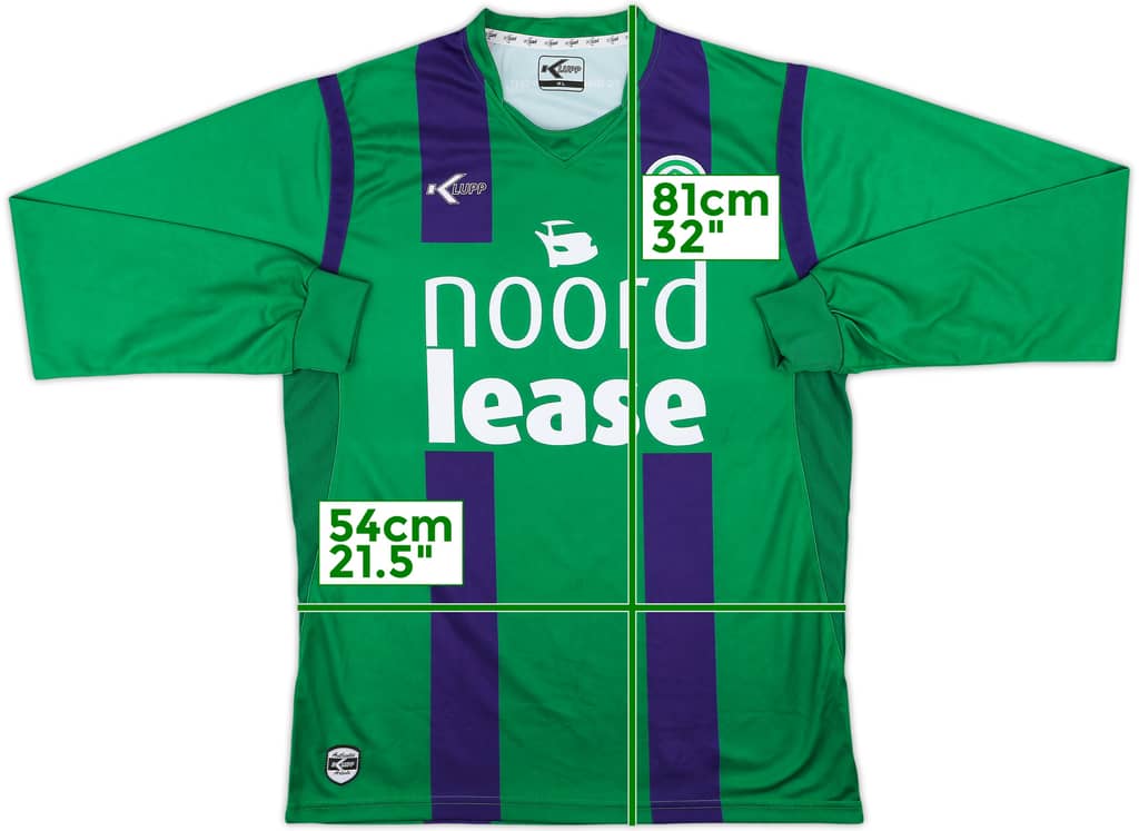 2010-11 FC Groningen Away L/S Shirt - 9/10 - (XL)