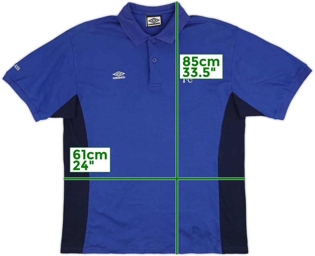 1999-01 Chelsea Umbro Polo Shirt - 8/10 - (XXL)
