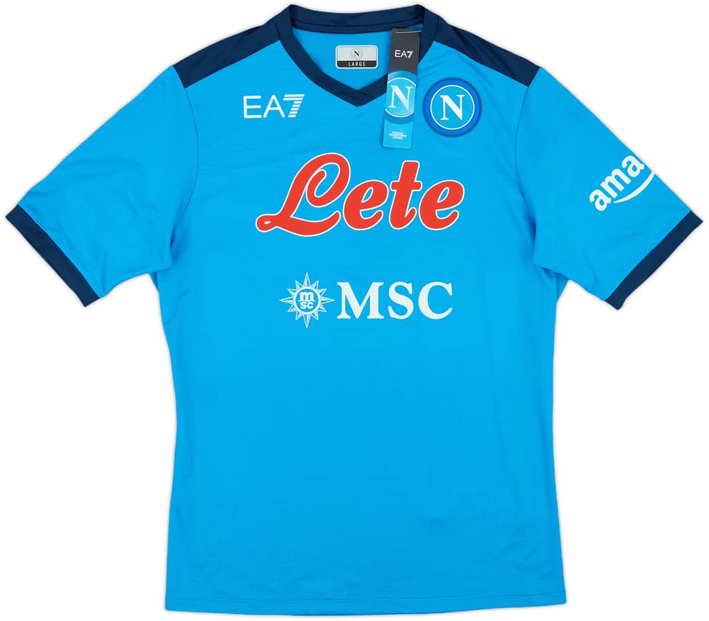 2021-22 Napoli Authentic Home Shirt (L)