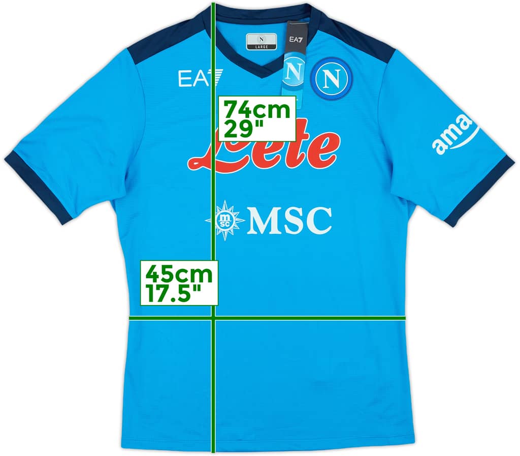 2021-22 Napoli Authentic Home Shirt (L)