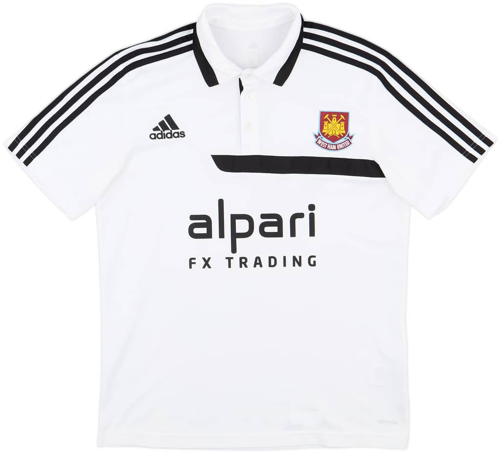 2013-14 West Ham United adidas Polo Shirt - 10/10 - (M)