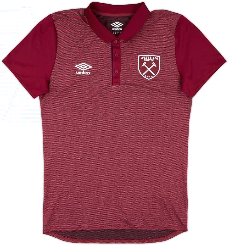 2018-19 West Ham Umbro Polo Shirt - 10/10 - (M)