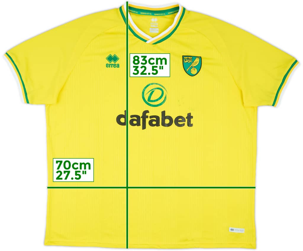 2020-21 Norwich City Home Shirt - 5/10 - (6XL)