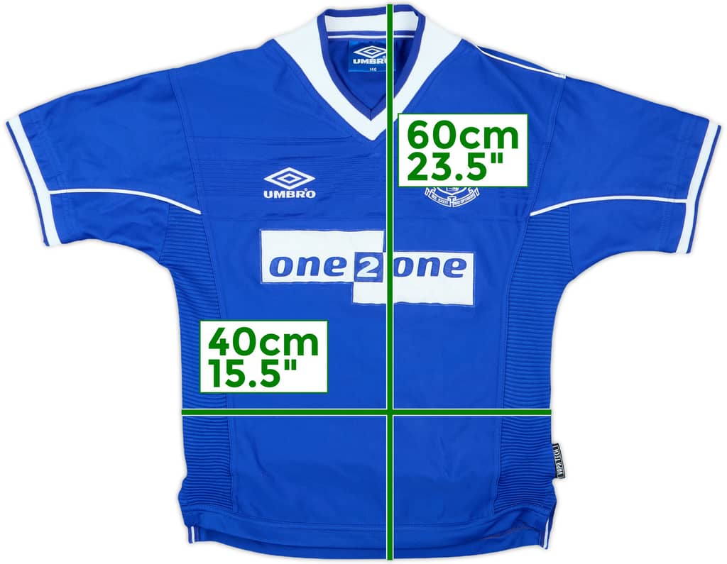 1999-00 Everton Home Shirt - 8/10 - (M.Boys)