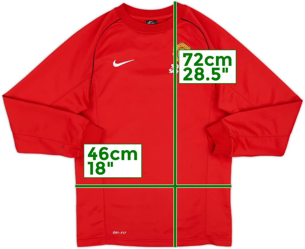 2013-14 Manchester United Nike Soccer School Sweat Top - 7/10 - (S)
