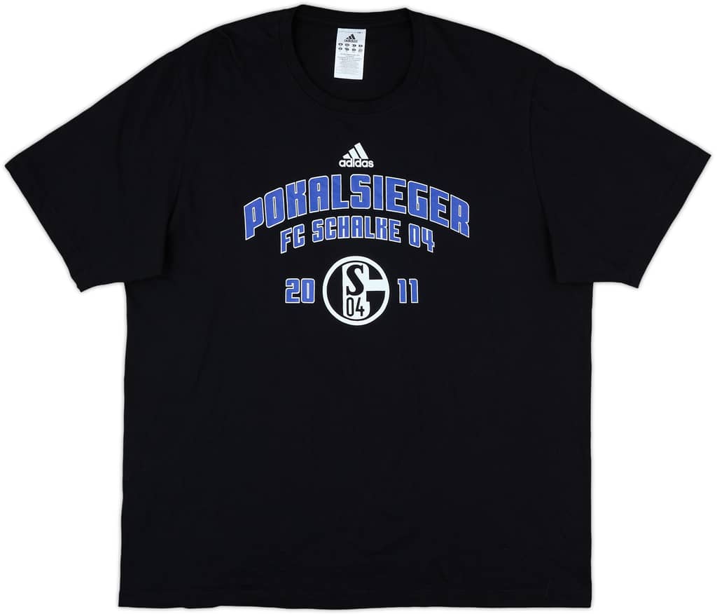 2010-11 Schalke adidas 'Pokal Sieger' Cotton Tee - 10/10 - (XL)