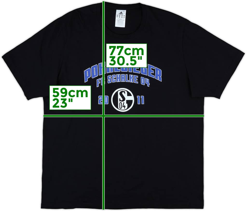2010-11 Schalke adidas 'Pokal Sieger' Cotton Tee - 10/10 - (XL)
