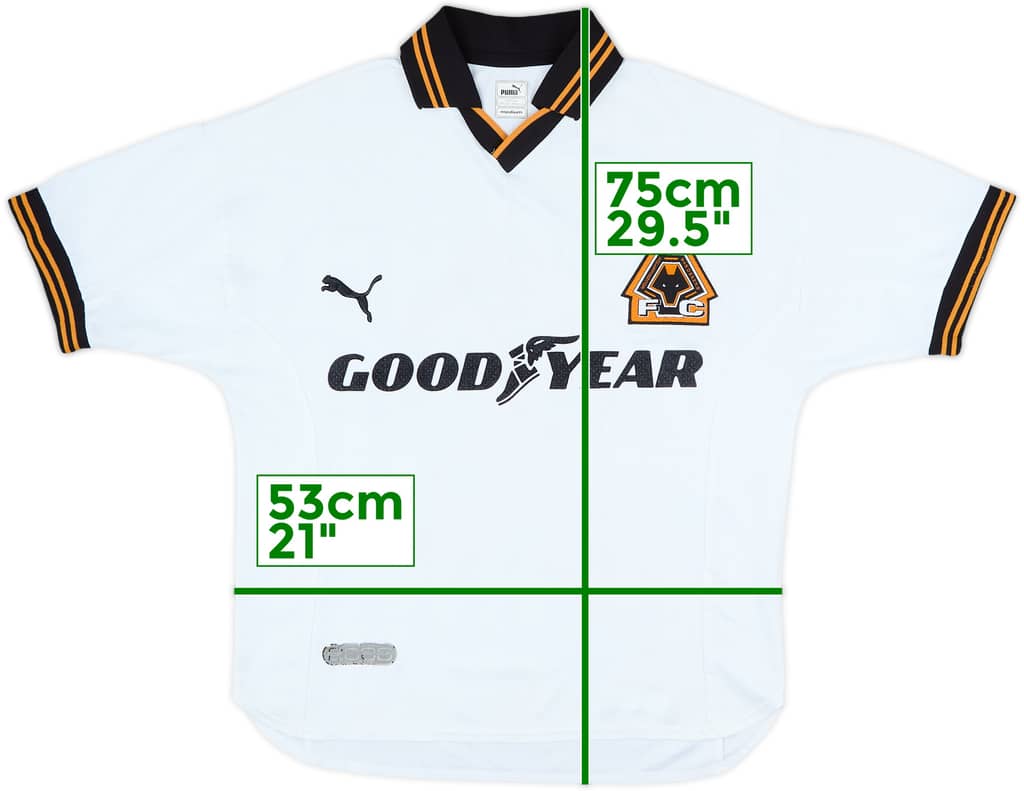 1999-00 Wolves Away Shirt - 8/10 - (M)