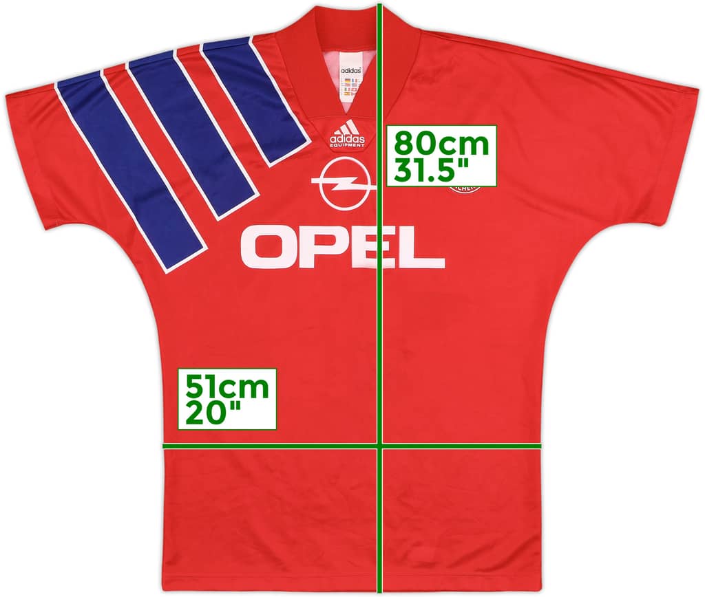 1991-93 Bayern Munich Home Shirt - 9/10 - (M/L)