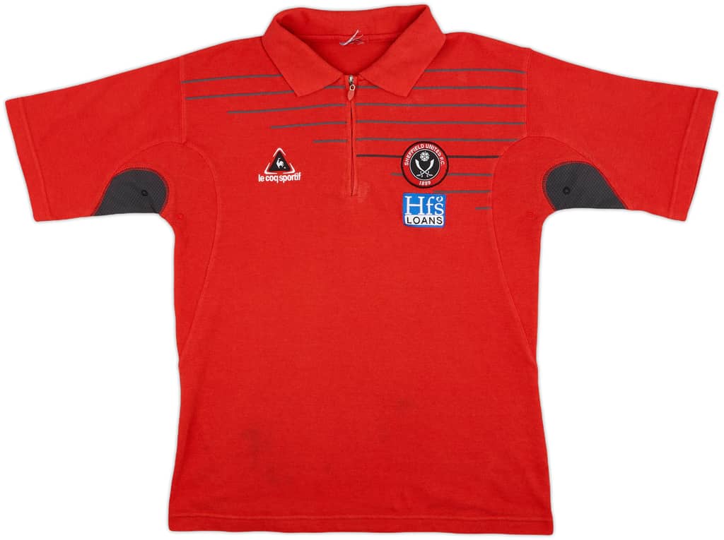 2005-06 Sheffield United Le Coq Sportif 1/4 Zip Polo Shirt - 7/10 - (M)