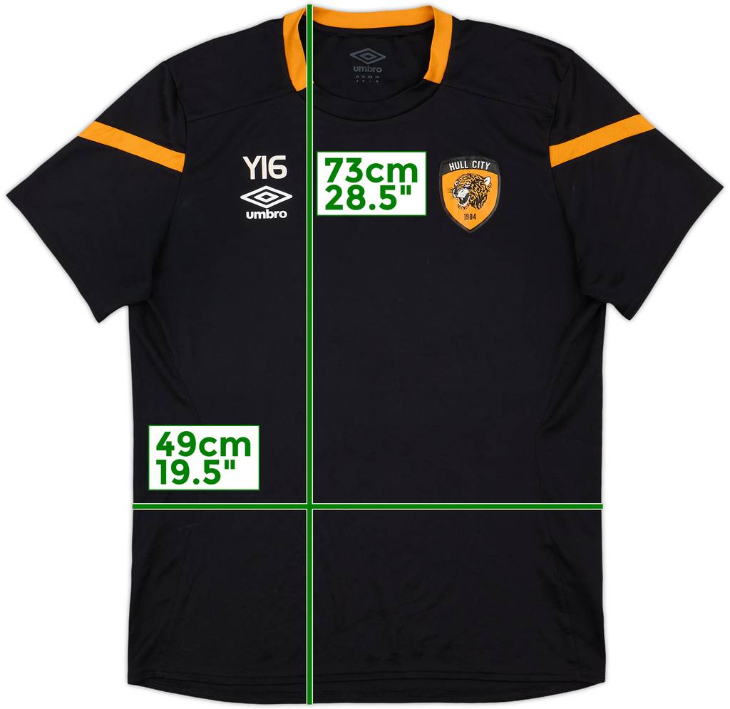 2020-21 Hull City Umbro Youth Player Issue Training Shirt #16 - 7/10 - (M)