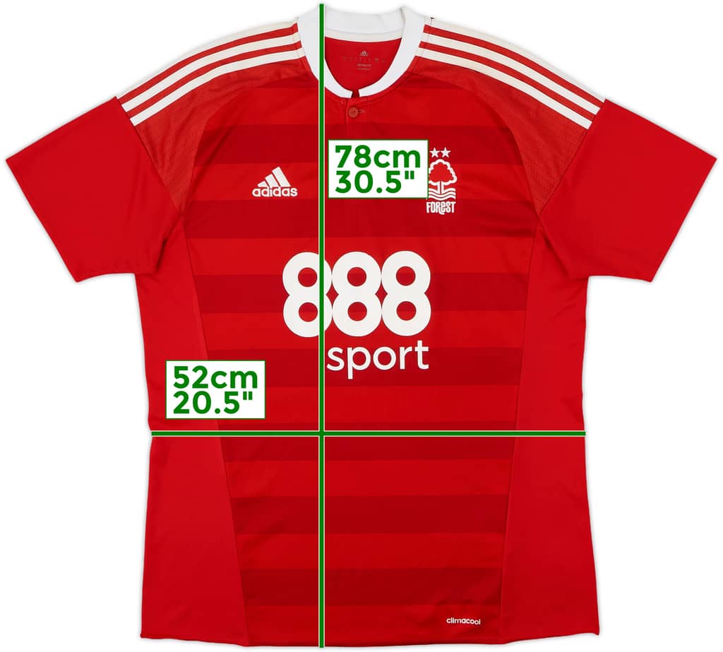 2016-17 Nottingham Forest Home Shirt - 6/10 - (L)