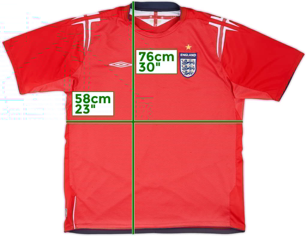 2004-06 England Away Shirt - 3/10 - (XL)