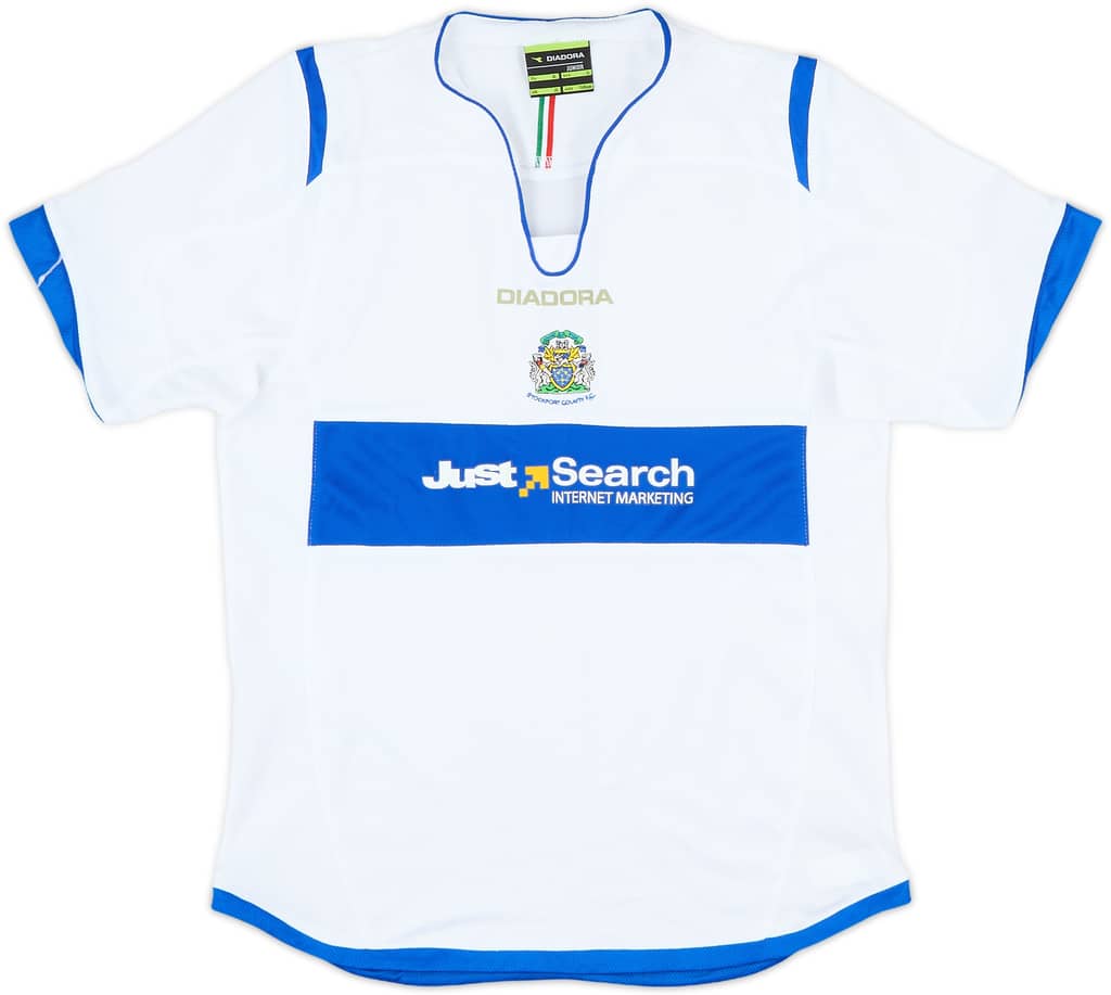 2007-08 Stockport County Away Shirt - 8/10 - (XL.Boys)