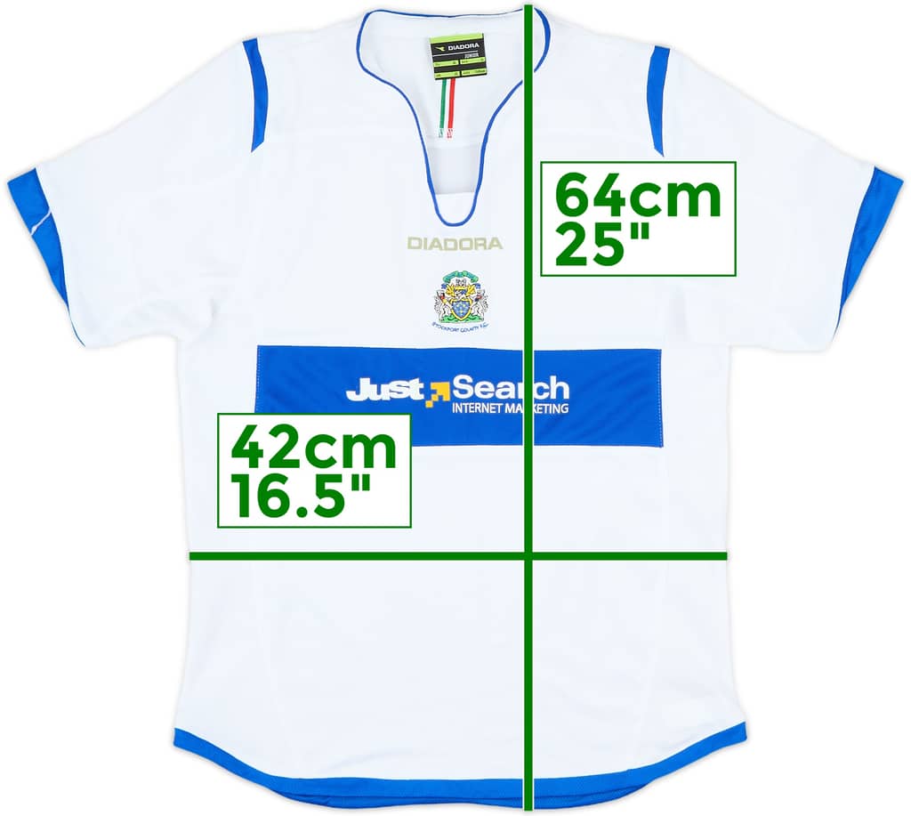 2007-08 Stockport County Away Shirt - 8/10 - (XL.Boys)
