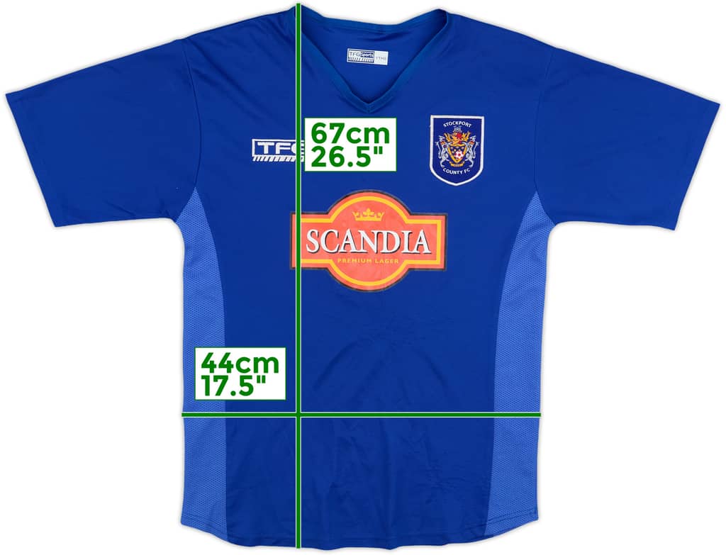 2004-06 Stockport County Home Shirt - 8/10 - (Y)