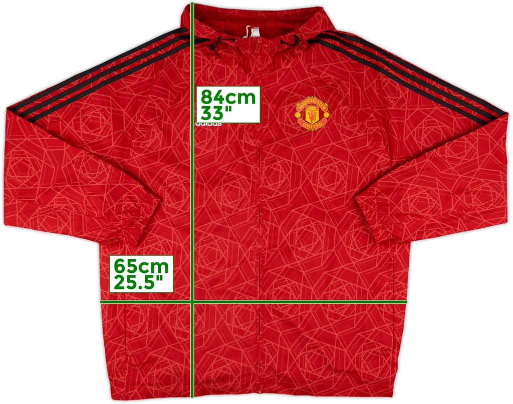 2023-24 Manchester United adidas DNA Windbreaker Jacket - 8/10 - (XL)