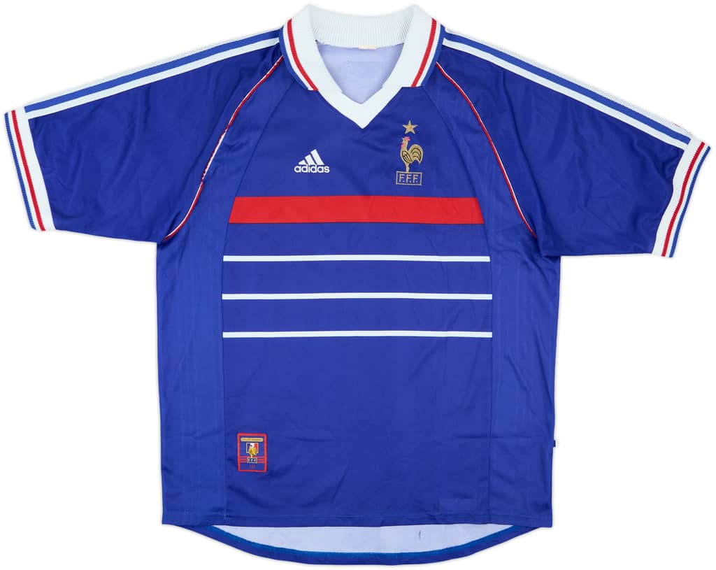 1998-00 France Home Shirt - 8/10 - (XL)