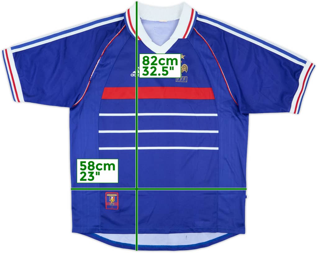 1998-00 France Home Shirt - 8/10 - (XL)
