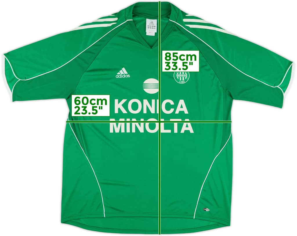 2005-06 Saint Etienne Home Shirt - 8/10 - (XL)