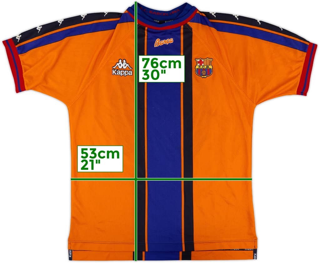 1997-98 Barcelona Away Shirt - 9/10 - (L)